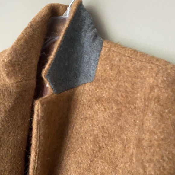 MADEWELL Larsen Blazer Camel Tan Boucle Wool Alpaca Blend Longline Coat Small - Picture 12 of 15